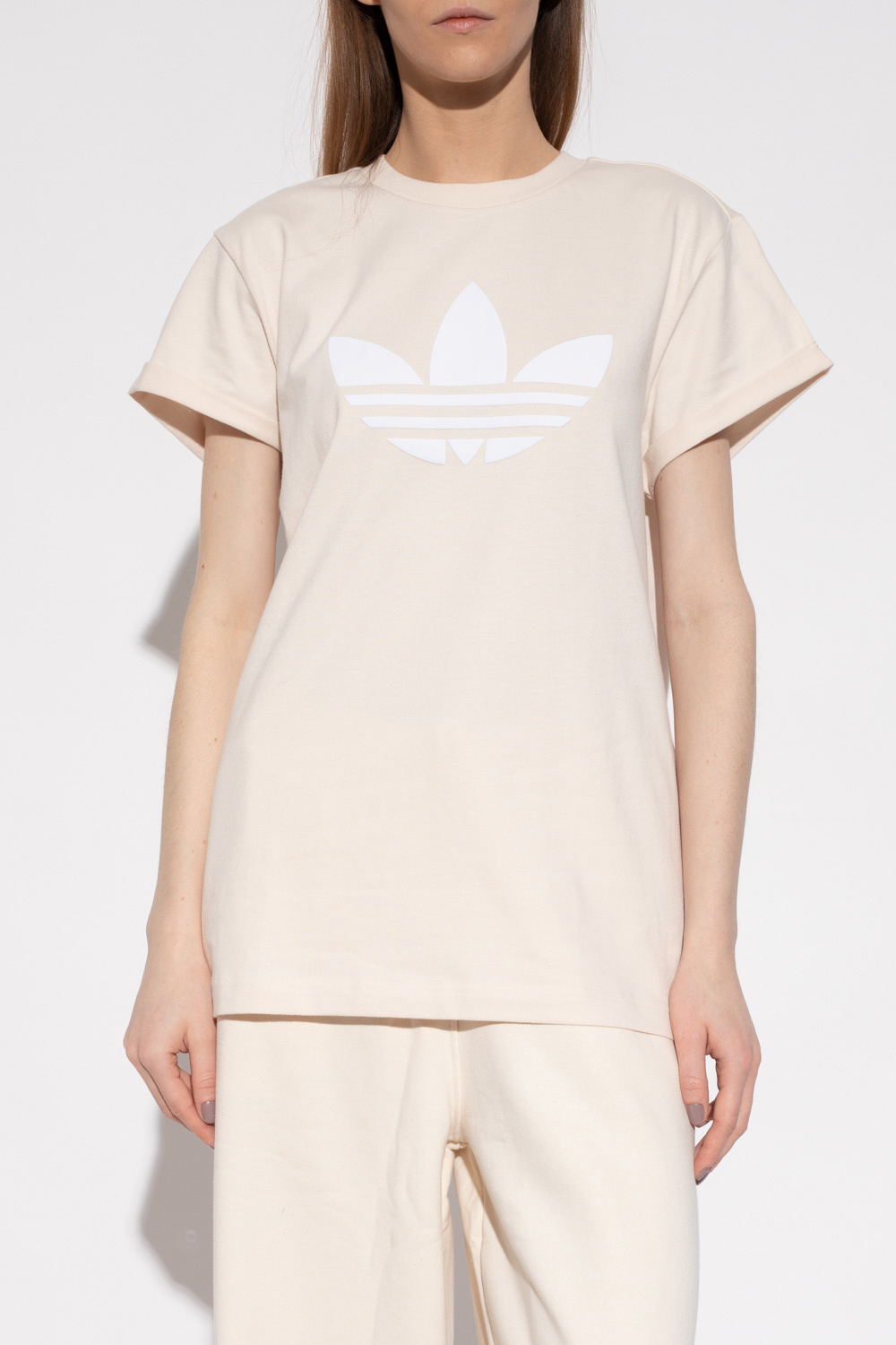 les adidas nike 2018 file 2017 federal free Cream Logo T shirt ADIDAS Originals IetpShops Spain